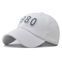 yuehao baseball sapkák Férfi Női semleges nyári szilárd hímzés baseball sapkák állítható kalap napellenzők fehér
