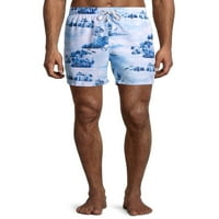 Végtelen nyári férfi és nagy férfiak 6 kötött festék úszó rövidnadrág, 2xl méretű