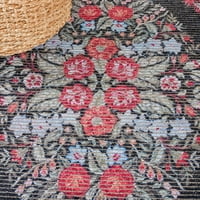 Besarabian Jimmy virágterület szőnyeg, fekete zsálya, 6'7 6'7 kerek