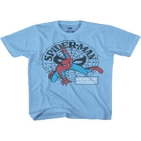 Fiúk Spiderman Spidey Hero Checkers póló, Méret XS - 2xl