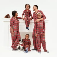 Derek szív illő család karácsonyi pizsamas lány tartán alvási ruhája