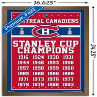 Montreal Canadiens Bajnokok Fal Poszter, 14.725 22.375