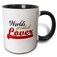 3dRose Worlds Greatest Lover-vicces Romantikus ajándékok-humoros szórakoztató szerelmi romantika évforduló Valentin