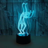 3D kreatív éjszakai fény USB powered 7 színű LED fény, alkalmas gyermekek ajándék hálószoba dekoráció YT-13791