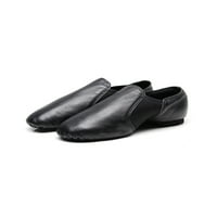 Crocowalk bőr felső Jazz cipő Slip-On Női és férfi tánc cipő lányok nagy Gyerekek Fekete 10