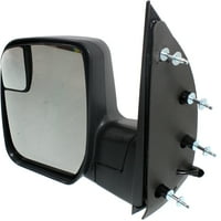 Tükör kompatibilis a 2010-es Ford e- Super Duty E- Bal Driver Side W vak folt sarok üveg texturált fekete kool-vue