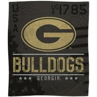 Georgia Bulldogs 50 60 Fekete Terepmintás Polár Takaró