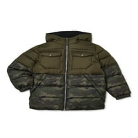 ixtreme fiúk colorblock pop zip téli puffer dzseki, méret 4-18