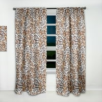 Designart 'Leopard Fur Safari minta II' 'Század közepén modern függönypanel