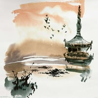 Kína táj Pagoda fali poszter, 14.725 22.375