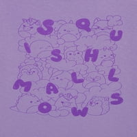 Squishmallows lányok rövid ujjú grafikus pólója, Méretek XS - XL