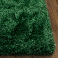 Jól szőtt kuki chie glam szilárd texturált ultra-lágy zöld 2'3 7'3 futó kéttónusú bozontos szőnyeg