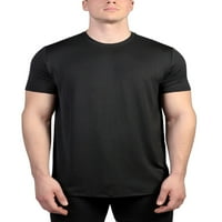 Atlétikai művek férfi hálószemélyzet póló, csomag, fekete faszén, m