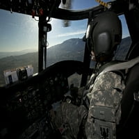 Másodpilóta repül egy CH-Chinook helikopter Playas képzési terület, Új-Mexikó, edzés közben angyal mennydörgés Poszter