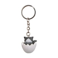 Cuteam kulcstartó játék nem halványuló széles alkalmazás Kiváló minőségű divat tojáshéj kis macska kulcstartó