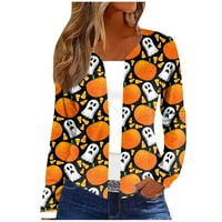 Hosszú ujjú kardigán közepes hosszúságú női téli pulóver grafikus Plusz méretű kabátok Felsőruházat nőknek Orange 3XL