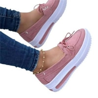 Női Ék Cipő Lélegző Cipők Magas Platform Walking Shoes Női Növekedés Magasság Cipők Rózsaszín