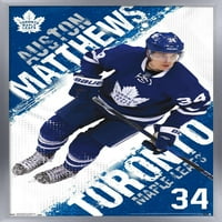 Toronto Maple Leafs-Austin Matthews fali poszter Nyomócsapokkal, 22.375 34