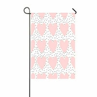 Szívek Pasztell Rózsaszín Pontok Textúra Udvari Dekoráció Otthoni Kert Zászló Mérete