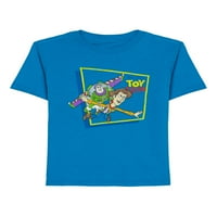 Disney Toy Story Boys Group grafikus póló, 2-Pack, Méret 4-7