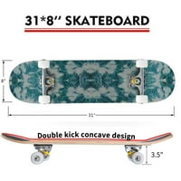 Kék nyakkendő festék grunge hó végtelen motívum azúrkék havas Piszkos akvarell szabadtéri gördeszka Longboards 31 x8