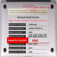KAISHEK kemény tok csak a kiadott MacBook Pro s XDR kijelzővel C típusú Touch ID modell: A m2 A Rose sorozat 0249
