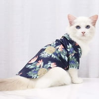 Aranyos kényelmes mellény felsők Divat kisállat ruházat kapucnis kutya kisállat ruhát kutya macska kis kölyök ing Navy