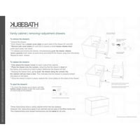 KubeBath Bliss 24 magas fényű fehér falra szerelhető egy mosogató Modern fürdőszoba hiúság