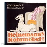 Heinemann Rohrmobel Vintage poszter Németország c