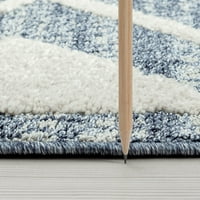 Átmeneti terület szőnyeg marokkói kék, krém nappali könnyen tisztítható