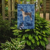 Carolines kincsek Ck6218gf Amerikai szőrtelen Terrier üdvözlő zászló kert mérete, kicsi, többszínű