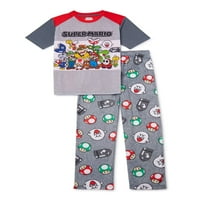 Mario Boys exkluzív rövid ujjú, 2 darabos pizsama méretű 4-16