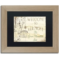 Védjegy Szépművészet Vermont Summer IX Canvas Art by Color Bakery Black Matte, Birch Frame