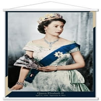 Erzsébet királynő II-királynő fali poszter mágneses kerettel, 22.375 34