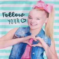 Nickelodeon lányok nagy JoJo Siwa 2 részes pizsama szett, íjak és csíkok, 8