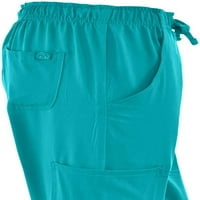 Mini Marilyn Scrub Joggers 4-Utas Stretch Elasztikus Derékpánt Négy Zseb Jogger Nadrág