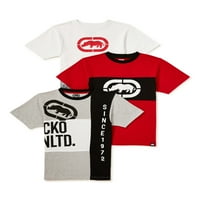 Ecko Boys grafikus póló, 3 csomag, 4-16 méret