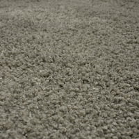 Otthoni szilárd plüss Shag beltéri szőnyeg, kagyló, 8x10