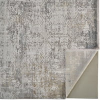 Lindstra gradiens akvarell szőnyeg, világosszürke elefántcsont, 4ft-10in 7ft-10in terület szőnyeg