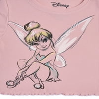Tinkerbell lányok rövid ujjú grafikus pólók, 2-csomag, méretek 4- & Plus