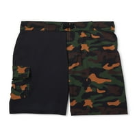 Wonder Nation Boys Graphic Swim Trunks, UPF 50+, Méret 4- és Husky