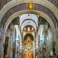 Arch bejárat bazilika oltár Santo Domingo templom-Mexikóváros-Mexikó William Perry