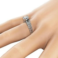 LowProfile gyűrűk Női lányoknak teljes gyémánt szerelem utánzat cirkon eljegyzési ékszer gyűrű Ajándékok