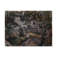 Paul Cezanne, a „Rocks in the Forests in the Forests” Képzőművészeti Képzőművészet