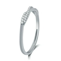 CTTW Lab Grown Diamond Classic Twist Band sterling ezüstben