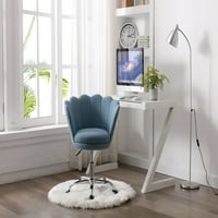 Élőképes modern vászon forgó héj otthoni iroda szék, magassági állítható 360 ° -os forgó