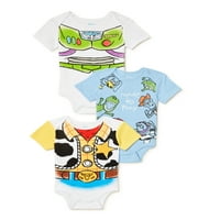 Disney Toy Story Baby Boy Bodysuits, 3-Pack, Méret 0 3 hónap