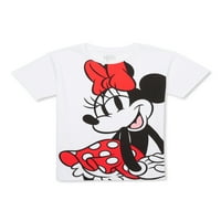 Disney lányok Minnie egér grafikus póló rövid ujjú, XS-XL méretű