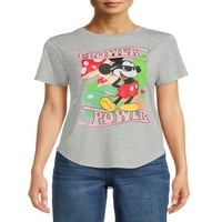 Disney női Mickey Mouse Flower Power grafikus póló