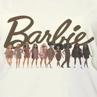 Barbie női juniorok együtt rövid ujjú grafikus póló